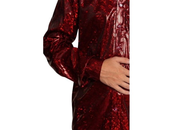 Röd disco skjorta