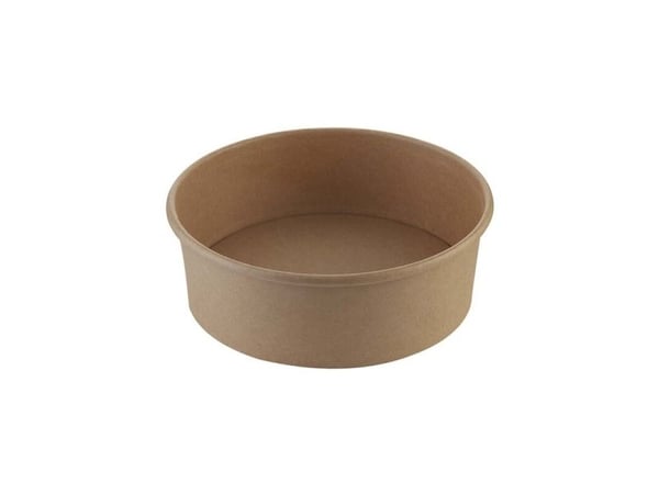 Salaattikulho pahvi ruskea 750ml Ø185x50mm 26 oz 50kpl/pakkaus