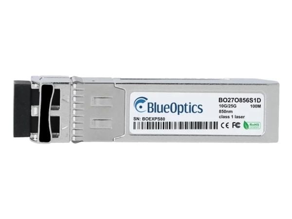Dell S28-10G-25G-SR-85C-kompatibel BlueOptics SFP28-transceiver for multimodus 10 og 25 Gigabit høyhastighets dataoverføringer i fiberoptiske nettv...