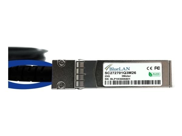 BlueOptics 02311NKS-BL, 1 m, DAC, SFP28, SFP28