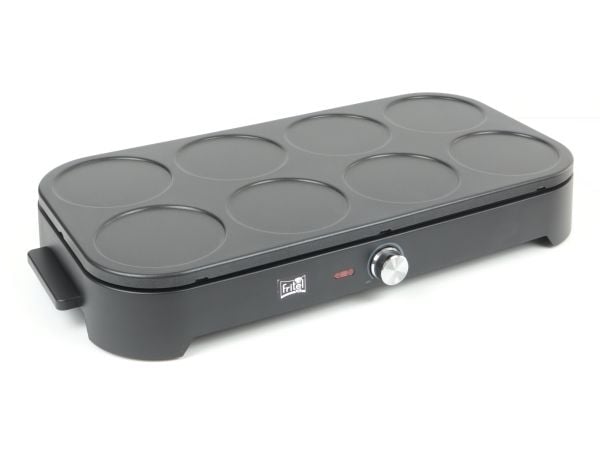 Fritel PM 2260, 8 pannukakku(t), musta, 150 cm, alumiini, kääntyvä, 1500 W Fritel PM 2260, 8 pannukakku(t), musta, 150 cm, alumiini, kääntyvä, 1500 W