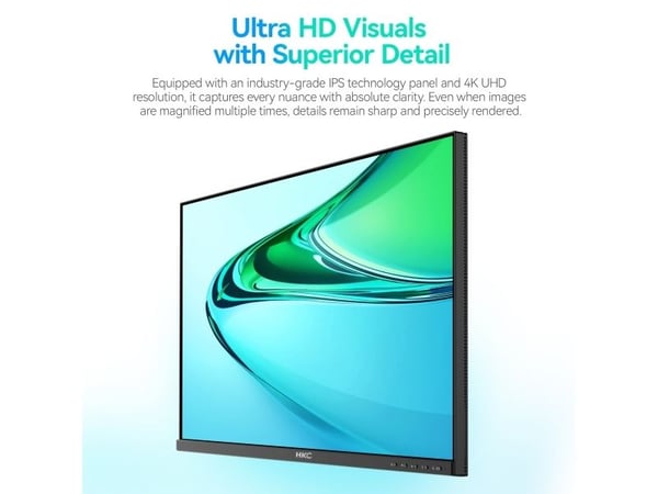 HKC B2742A, 68,6 cm (27"), 3840 x 2160 piksler, 4K Ultra HD, Svart