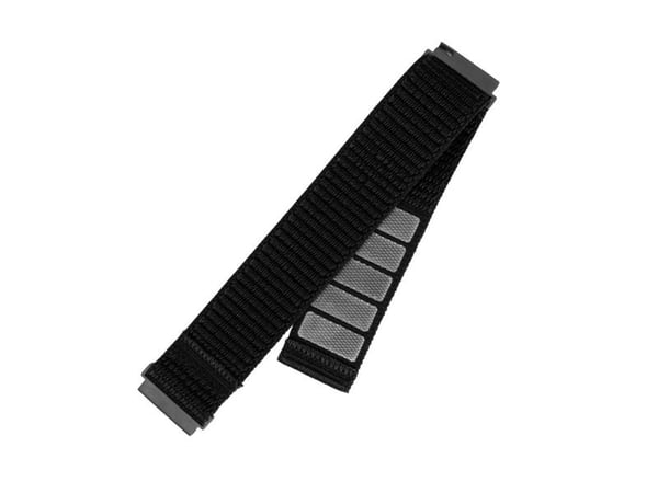 FIXED - Klokkestropp for smart armbåndsur - nylon, quick release, 20 mm - 160-210 mm - svart