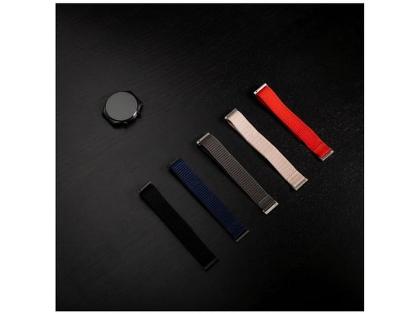 FIXED - Klokkestropp for smart armbåndsur - nylon, quick release, 22 mm - 160-210 mm - rød