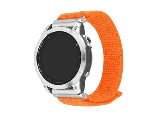 FIXED - Sløyfe for smart armbåndsur - 26 mm, nylon - 160-210 mm - oransje - for Coros Vertix 2; Garmin Fenix 7X; Enduro 2; epix Pro; Instinct 2X; q...