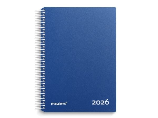 Timekalender blå PP-plast 2026