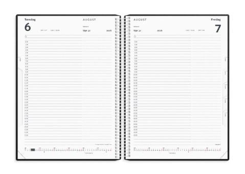 Timekalender blå PP-plast 2026