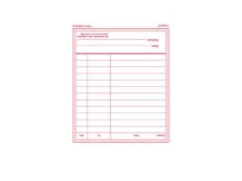 Kasseblok 100x383 mm med 2x50 blade - inkl. karbonpapir