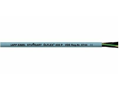 Lapp ÖLFLEX 408 P, Kabel för medelhög spänning, Grå, Polyuretan (PUR), Polyvinylklorid (PVC), Koppar, 1 mm ²