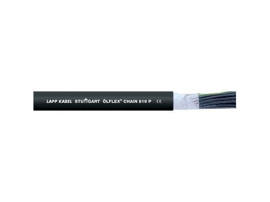 Lapp ÖLFLEX CHAIN 819 P, Kabel för medelhög spänning, Svart, Polyvinylklorid (PVC), Koppar, 0.75 mm ², 86,4 kg/km