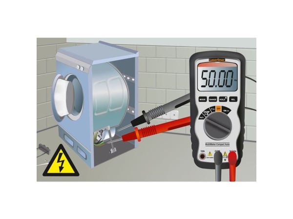 Laserliner MultiMeter-Compact, Digitalt, Håndholdt multimeter, 4 - 600 V, 4 - 600 V, 1,5% + 4, 0,5% + 2