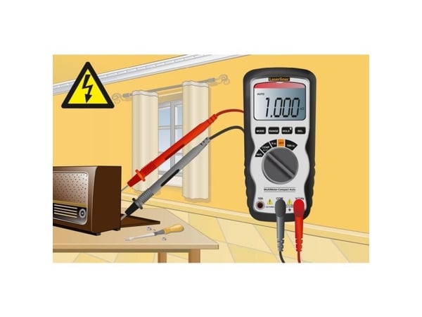 Laserliner MultiMeter-Compact, Digitalt, Håndholdt multimeter, 4 - 600 V, 4 - 600 V, 1,5% + 4, 0,5% + 2
