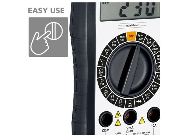 Laserliner MultiMeter, Digital multimeter, Håndholdt multimeter, 0,1 - 300 V, 0,1 - 300 V, 1,2 % + 10 sifre, 1,2 % + 10 sifre