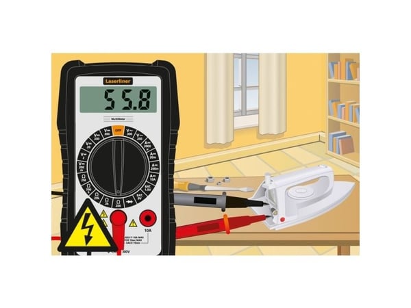 Laserliner MultiMeter, Digital multimeter, Håndholdt multimeter, 0,1 - 300 V, 0,1 - 300 V, 1,2 % + 10 sifre, 1,2 % + 10 sifre