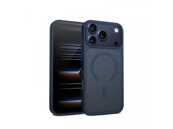 Crong CRGHMMIP1769PNBL, Deksel, Apple, iPhone 17 Pro Max, Marineblå, Gjennomsigtig