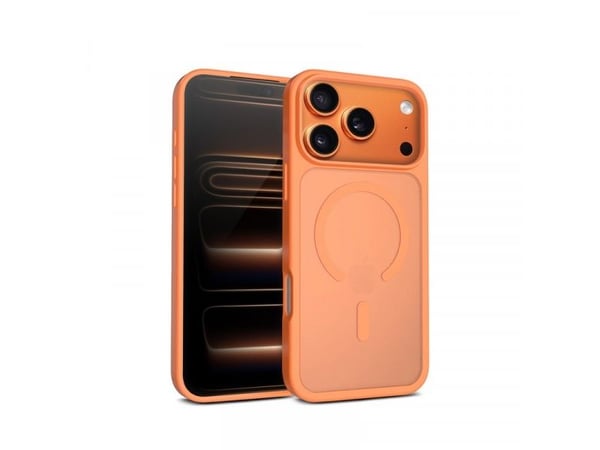 Crong CRGHMMIP1769PORG, Etui, Apple, iPhone 17 Pro Max, Oransje, Translucent