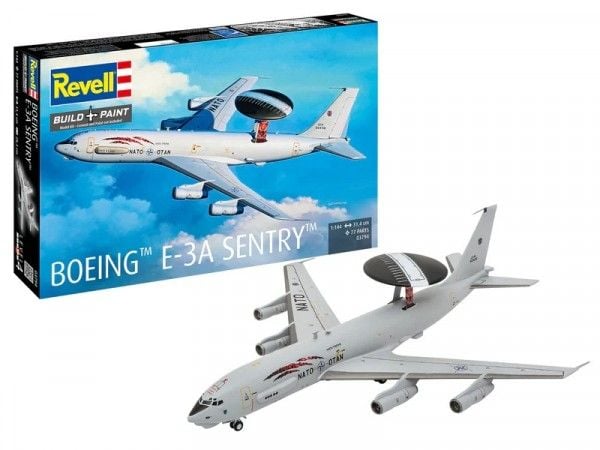 Plastmodellfly Boeing E-3A Sentry 1:144