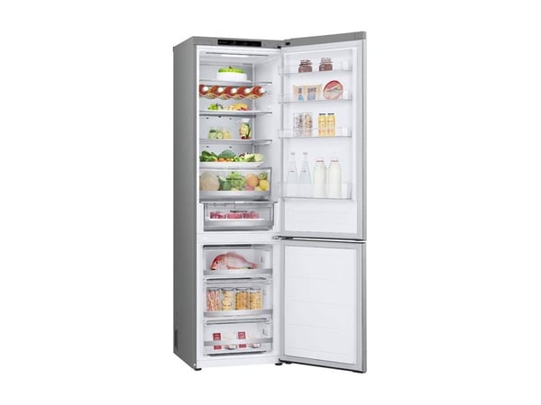 LG GBV7280AMB - Kjøleskap/fryser - bunnfryser - bredde: 59.5 cm - dybde: 67.5 cm - høyde: 203 cm - 387 liter - Klasse A - metall sorbet