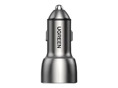 Ugreen CD213 - Bilstrømadapter - 36 watt - 3 A - QC 4.0, PD - 2 utgangskontakter (USB, USB-C)