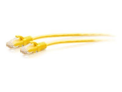 C2G 7ft (2.1m) Cat6a Snagless Unshielded (UTP) Slim Ethernet Network Patch Cable - Yellow - Koblingskabel - RJ-45 (hann) til RJ-45 (hann) - 2.1 m -...