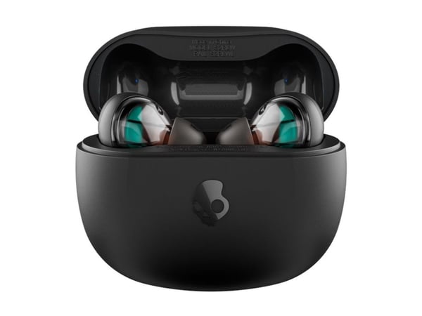 Skullcandy Rail - True wireless-hodetelefoner med mikrofon - i øret - Bluetooth - ekte svart