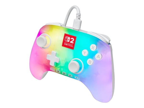 PowerA Advantage, Pad-ohjain, Nintendo Switch 2, D-pad, Kotipainike, Analoginen/Digitaalinen, Monivärinen, Langallinen