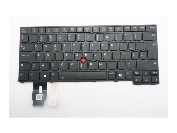 LCFC - Erstatningstastatur for bærbar PC - med Trackpoint - bakbelysning - QWERTY - Portugisisk - svart