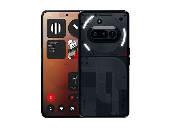 Nothing Phone (3a), 17,2 cm (6.77"), 8 GB, 128 GB, 50 MP, Android 15, musta