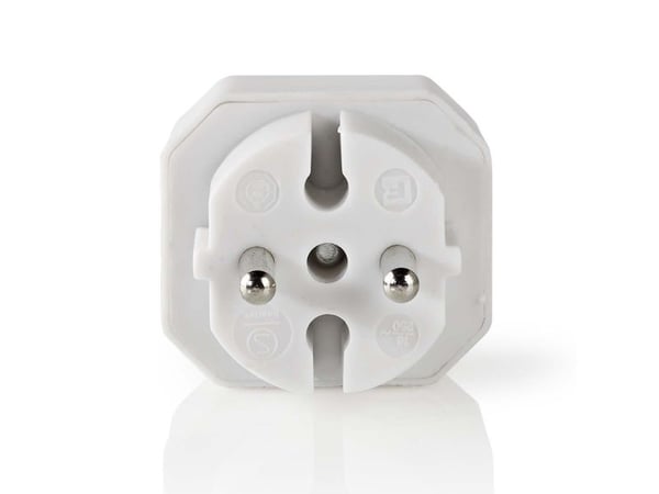 Nedis PSSPL200C1WT, Sisätila, Valkoinen, 2 AC-pistorasia(a), 230 V, 1700 W, 2,5 A