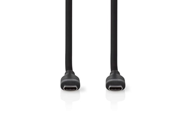 Nedis CCGB60820BK15, 1,5 m, USB C, USB C, USB 2.0, 0,48 Gbit/s, Sort