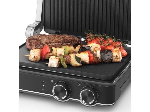 Eta GrilChef, Svart, Rustfritt stål, Rektangulær, Rotasjon, 220 °C, Avtagbart lokk, 180°