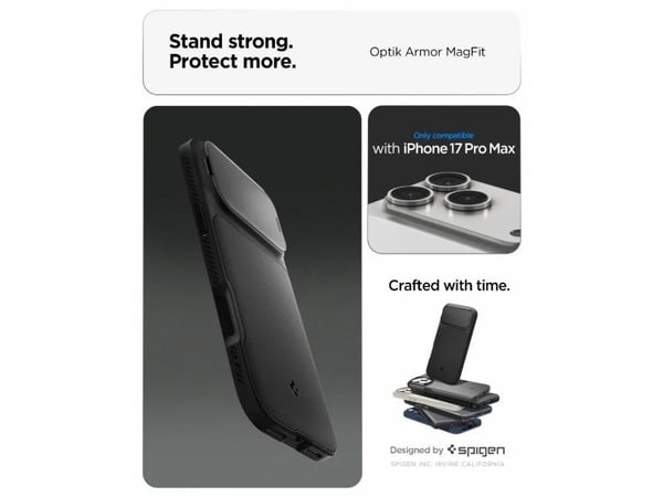 Spigen OPTIK ARMOR MAG MAGSAFE iPhone 17 PRO MAX ABYSS GREEN