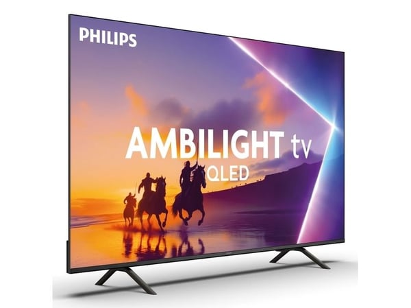 Philips 43PUS8450 - 43" Diagonalklasse LED-bakgrunnsbelyst LCD TV - QLED - Smart TV - TITAN OS - 4K UHD (2160p) 3840 x 2160 - HDR - svart