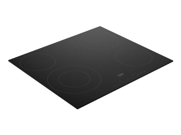 Beko BBSE17321B, Sonebasert induksjon, 4 zone(s), Glass-keramikk, Svart, Berøringskontroll, 4 zone(s)