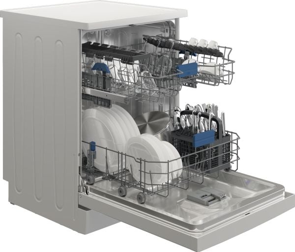 Beko bPRO 500 BDFN26441W, Frittstående, Full størrelse (60 cm), Hvit, LED, 1,4 m, Kurv