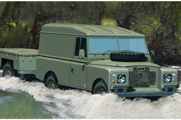 LWB Landrover (hard top) & tilhenger