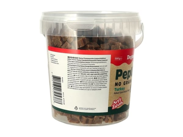 Dogman Pep Ups No Grain Kalkon Hundgodis 500g