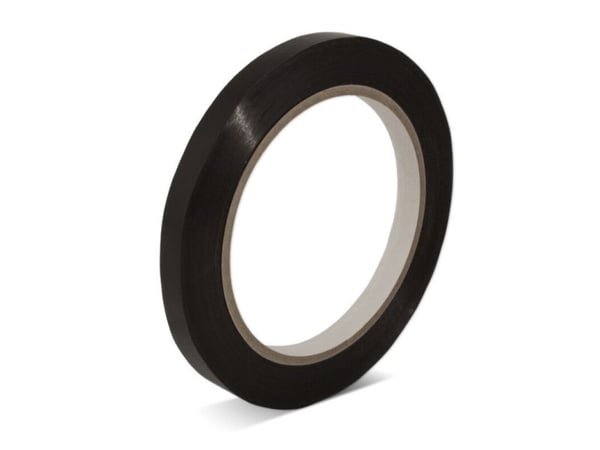 Teippi PVC musta t/pussien sulkeminen 9mmx66m - (6 kpl)