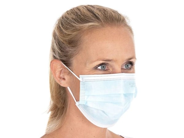 Masker/respirator, Face mask Cat 2 speciel mat, blå - (50 stk.)