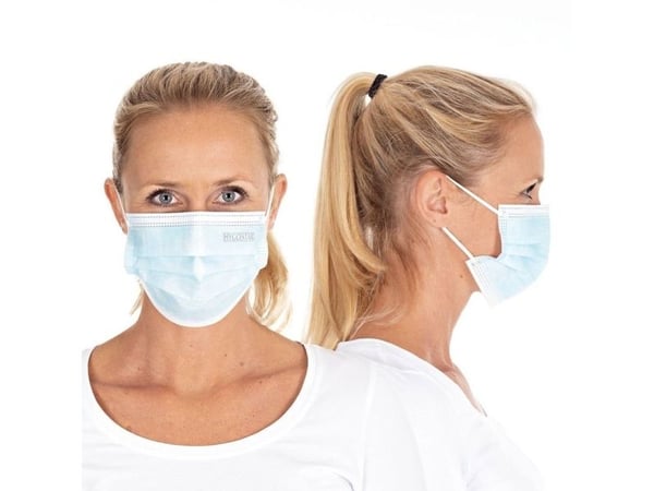 Masker/respirator, Face mask Cat 2 speciel mat, blå - (50 stk.)