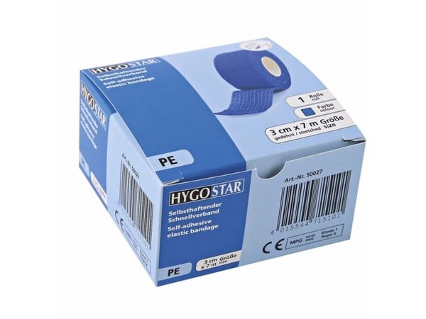 Plaster, Quick bandage soft I disp LD-PE, blå, pakke a 1 stk