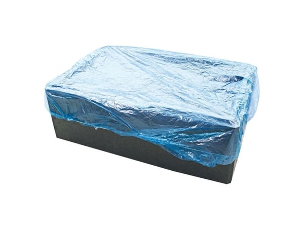 Muovikorkki kuminauhalla sininen laatikoihin ja astioihin 125x105mm 10kpl/pakkaus - (10 kpl)