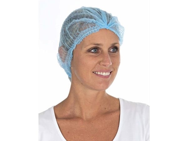 Engangs hårnet, Mop-Cap 55cm, Non-woven blå, pakke a 1000 stk