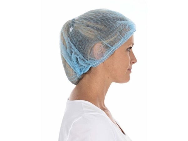 Engangs hårnet, Mop-Cap 55cm, Non-woven blå, pakke a 1000 stk
