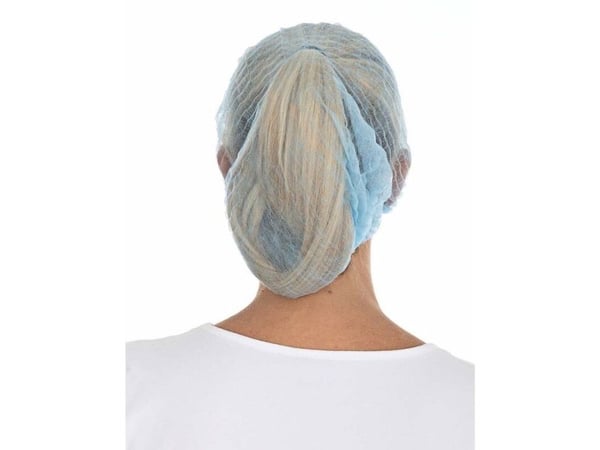 Engangs hårnet, Mop-Cap 55cm, Non-woven blå, pakke a 1000 stk