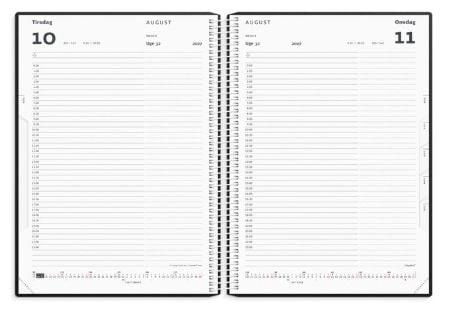 Timekalender blå PP-plast 2027