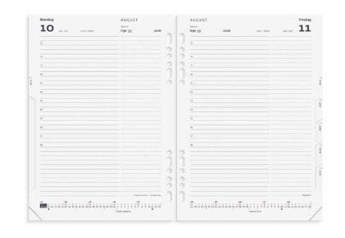 System A5 dagkalender REFILL 2026
