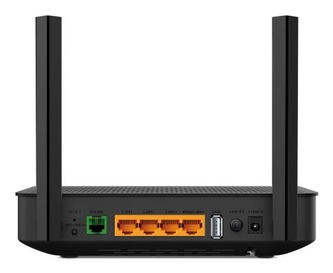 TP-Link XX530V, Wi-Fi 6 (802.11ax), Dobbelbånd (2.4 GHz / 5 GHz), Ethernet/bredbåndsforbindelse, Svart, Frittstående router