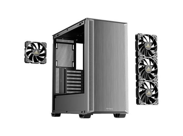 Antec P7 S, Midi Tower, PC, musta, ATX, mikro ATX, ITX, Terästä, Muovi, 17,5 cm
