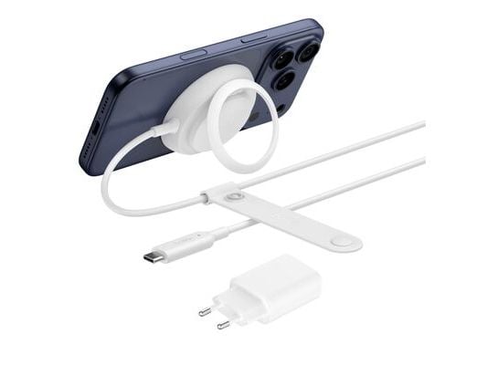 Belkin WIA014kqWH, Innendørs, USB, Trådløs lading, Hvit